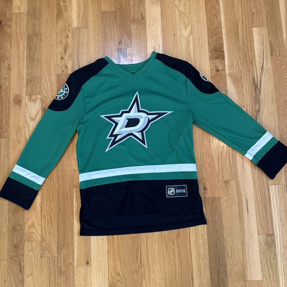 Dallas Stars Tyler Seguin Youth Size L 10/12 NHL Victory Green Home Jersey EUC